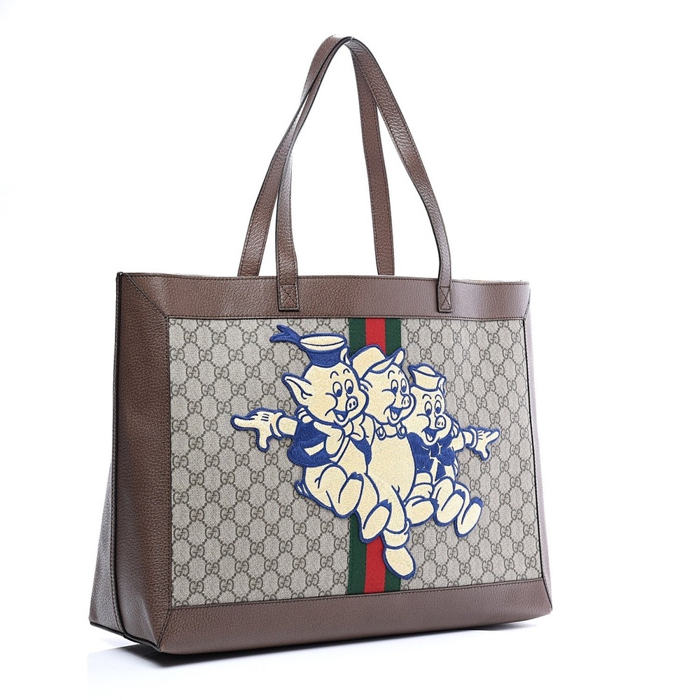 RARE Gucci x Disney Ophidia Supreme GG Tote Bag